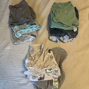 Lot of 10 Baby Swaddles